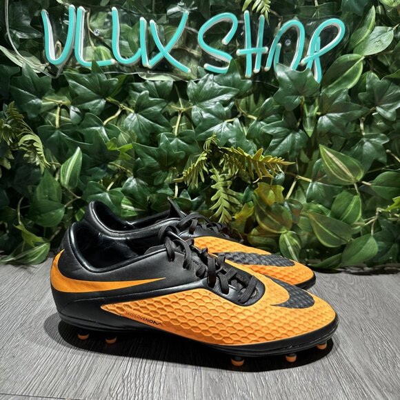 Nike Hypervenom Phelon FG Orange Black Cleats 599730-008 US 10.5 Rare